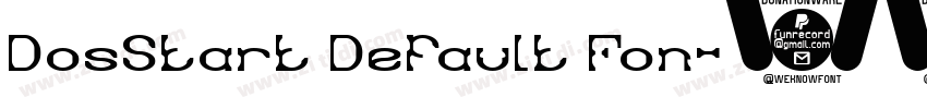DosStart Default Fon字体转换